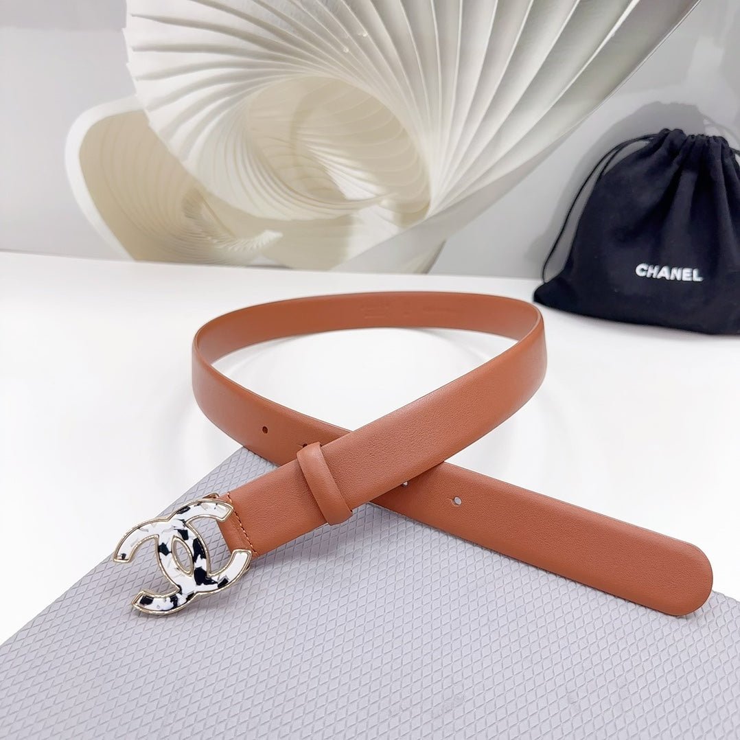 Alternative view of Chanel Tan Leather Strap