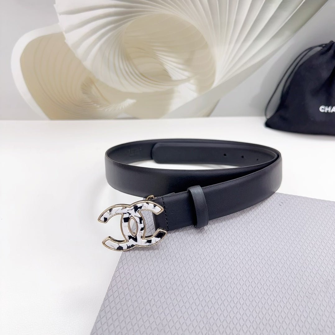 Alternative view of Chanel Black Leopard Gold Buckle