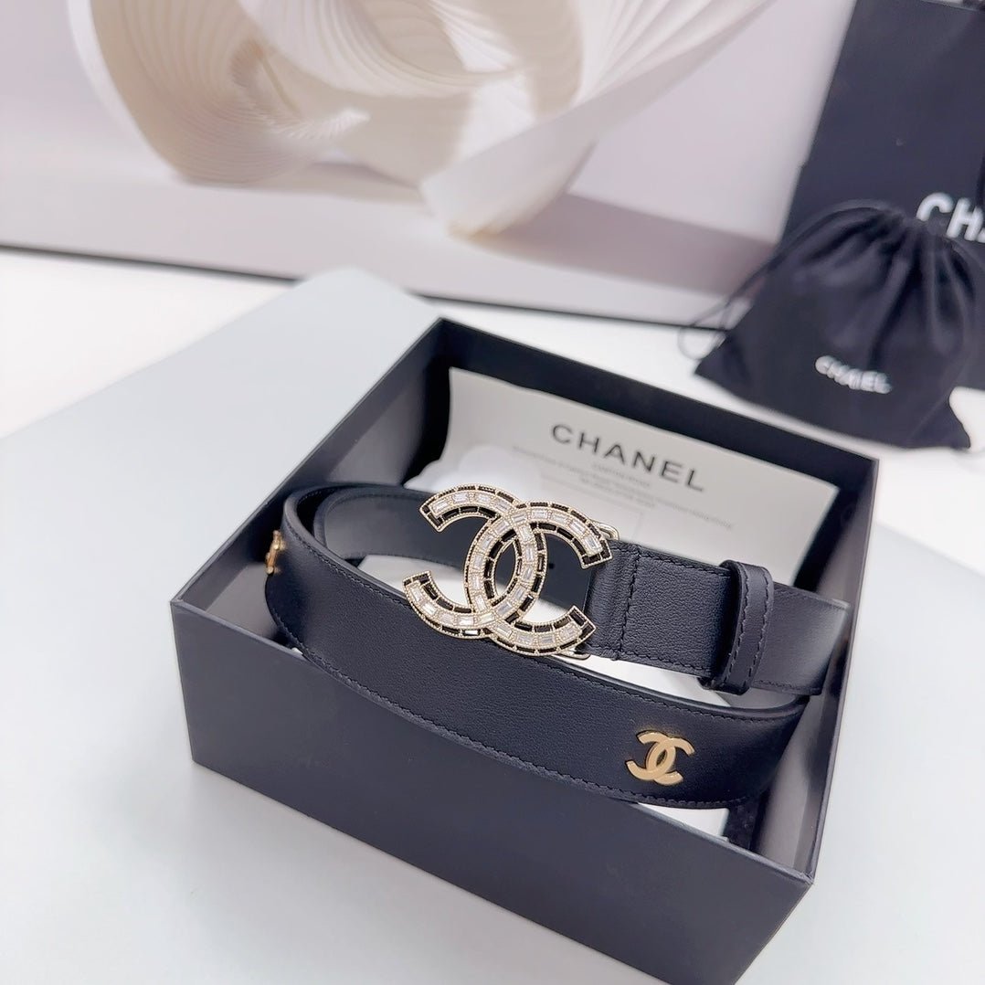 Alternative view of Chanel Multi Logo Black Belt