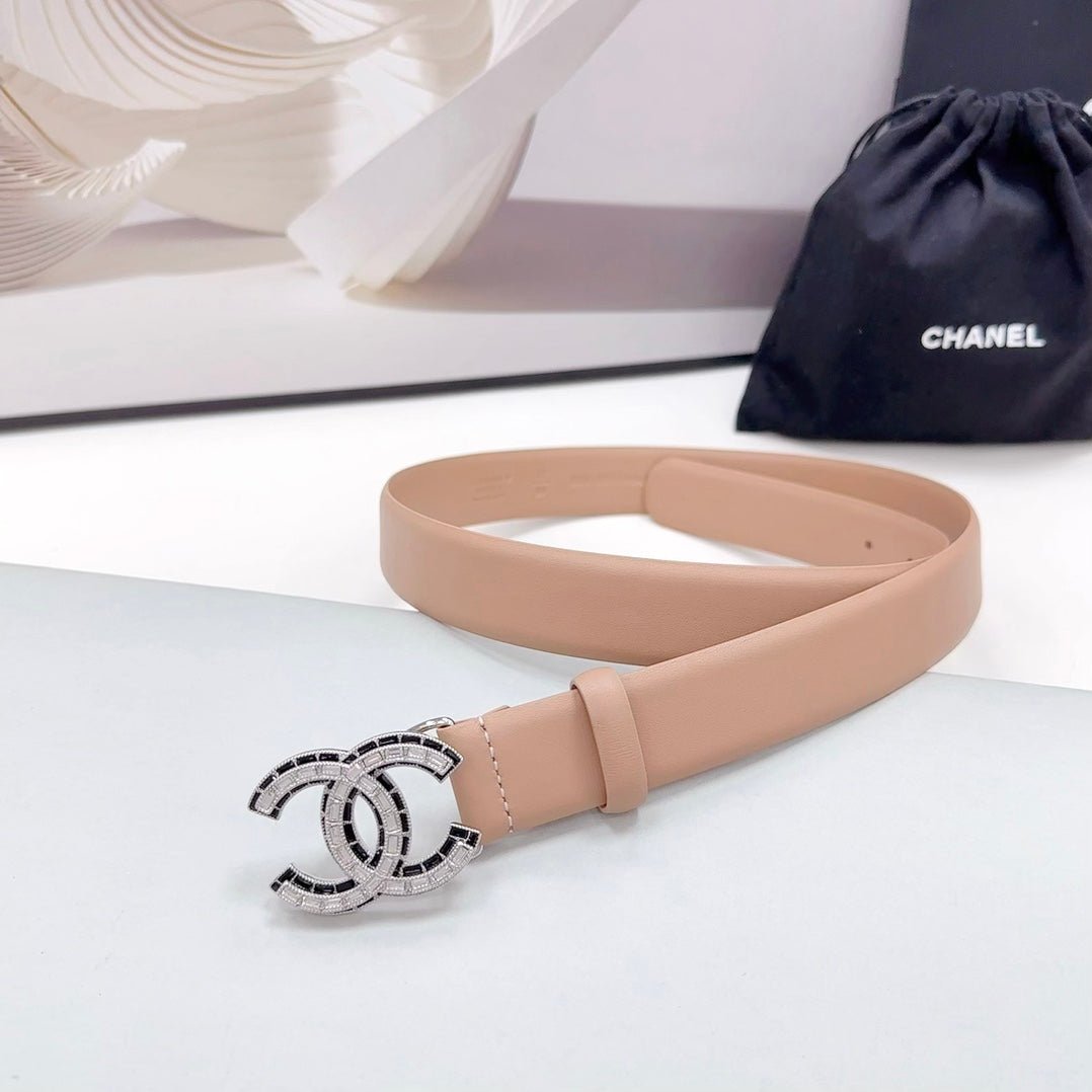 Chanel Nude Silver Crystal Belt - Image 3