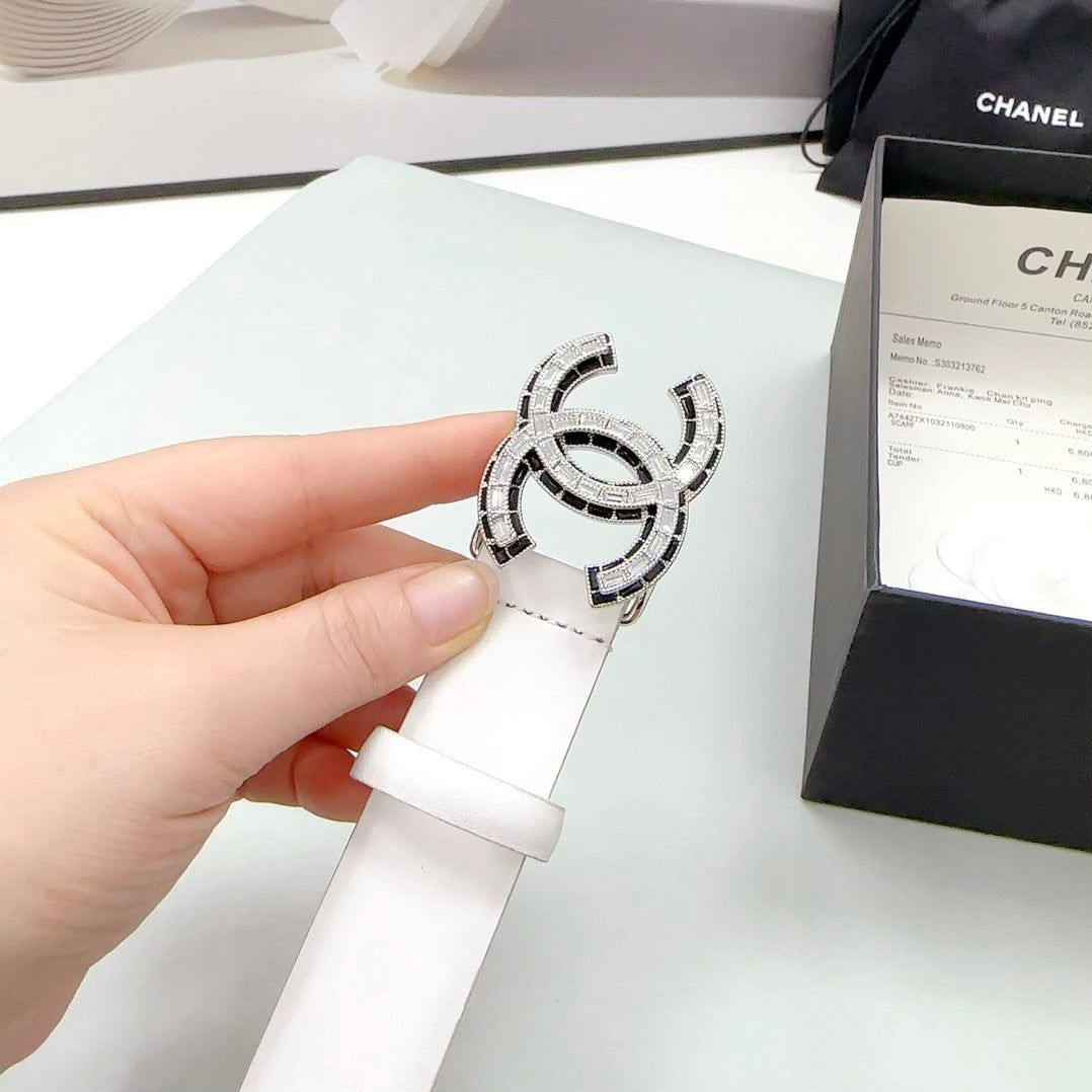 Chanel Crystal Trim Belt - Image 6