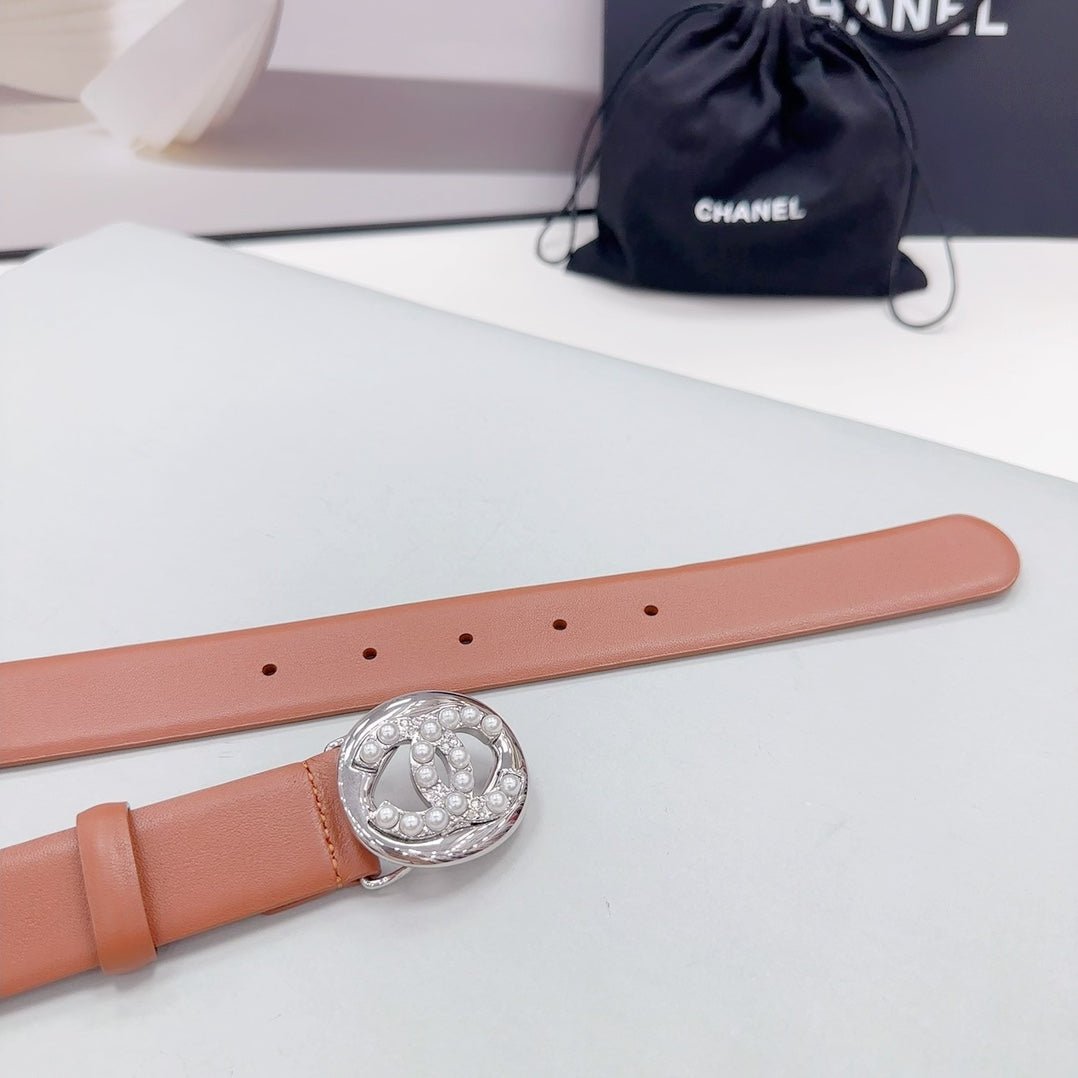 Chanel Caramel Pearl Belt - Image 6