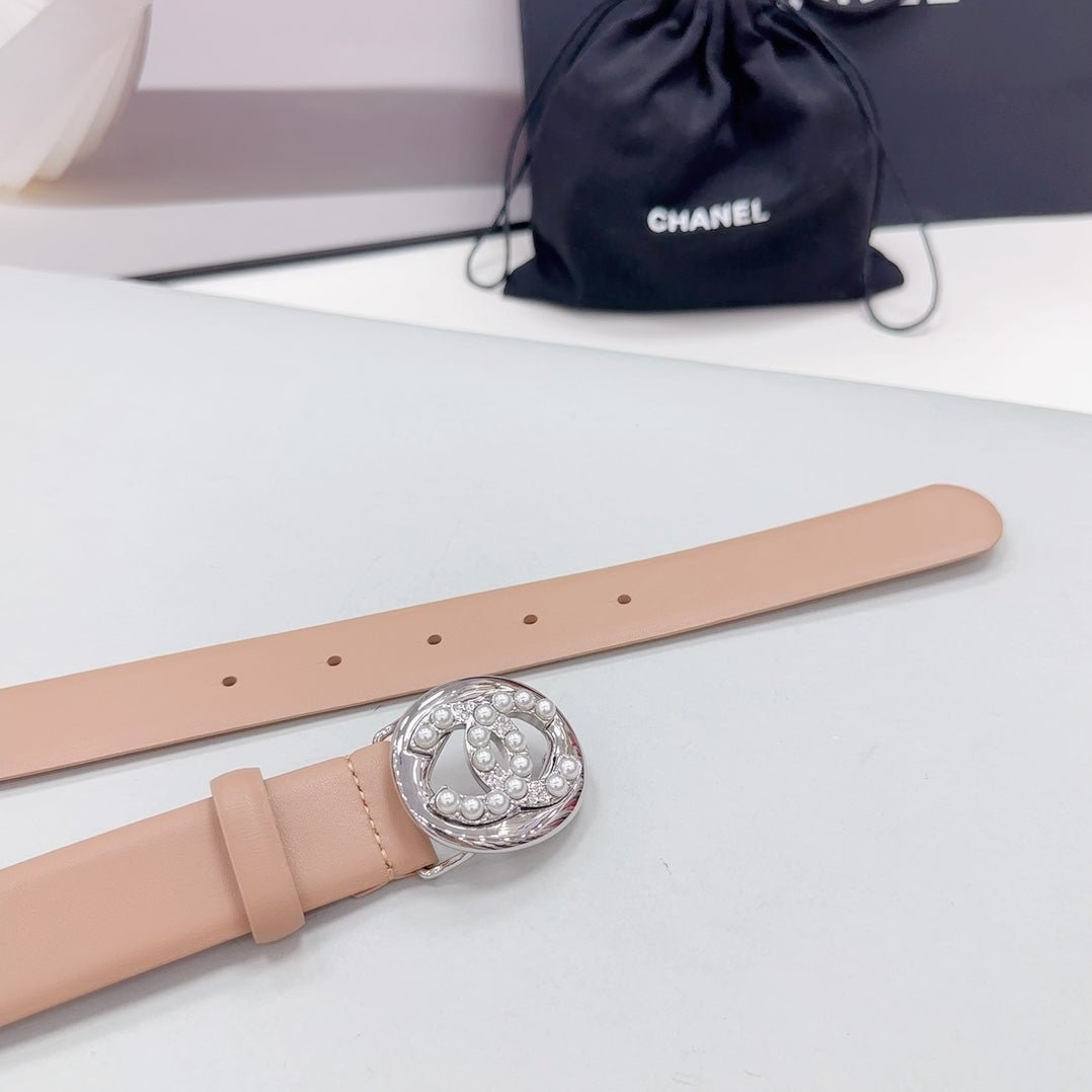 Chanel Pearl Plain Belt - Image 7