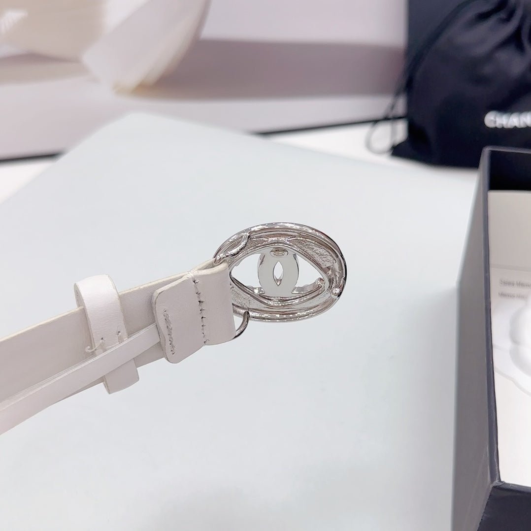 Chanel Cream Pearl Belt - Image 6