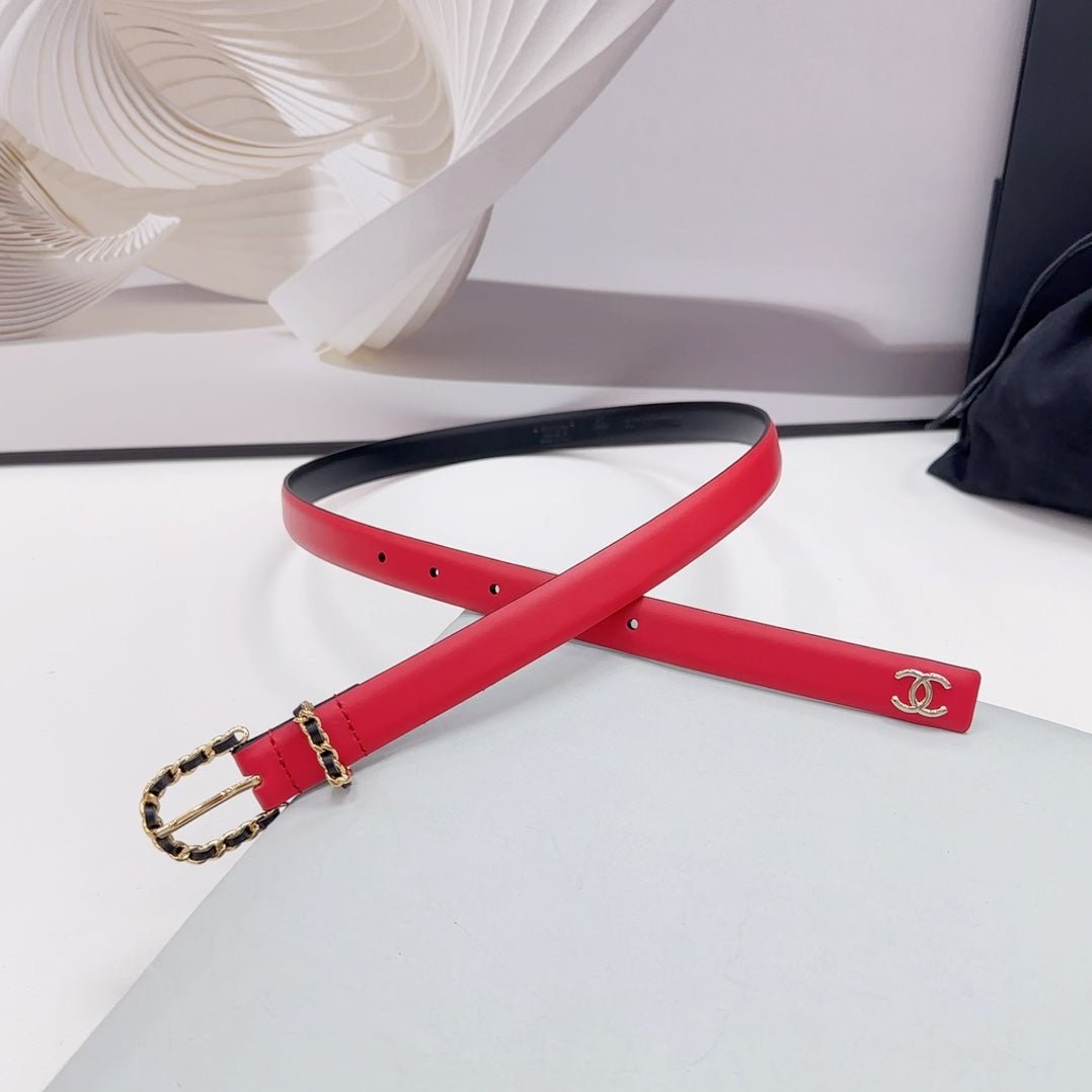 Alternative view of Chanel Chain Buckle Red Strap