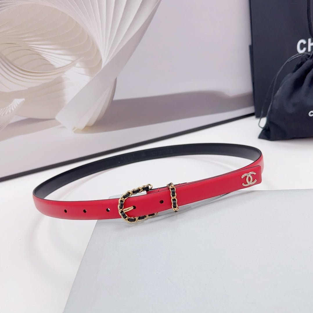 Chanel Chain Buckle Red Strap