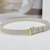 CELINE White Gold Buckle Belt