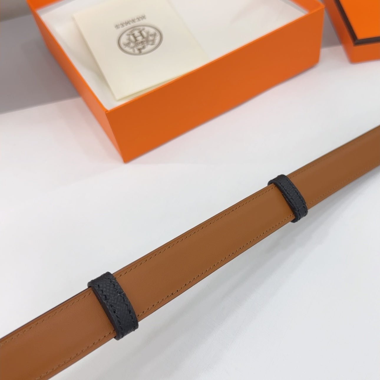 Alternative view of Collier De Chien Belt 30mm Black Epsom Gold Buckle