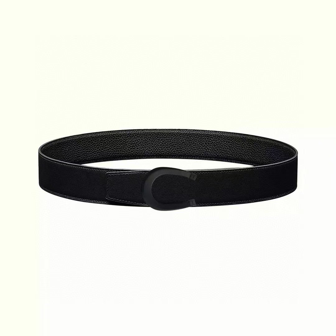 Alternative view of HM Luck Buckle Belt 38mm Black Calfskin 187507