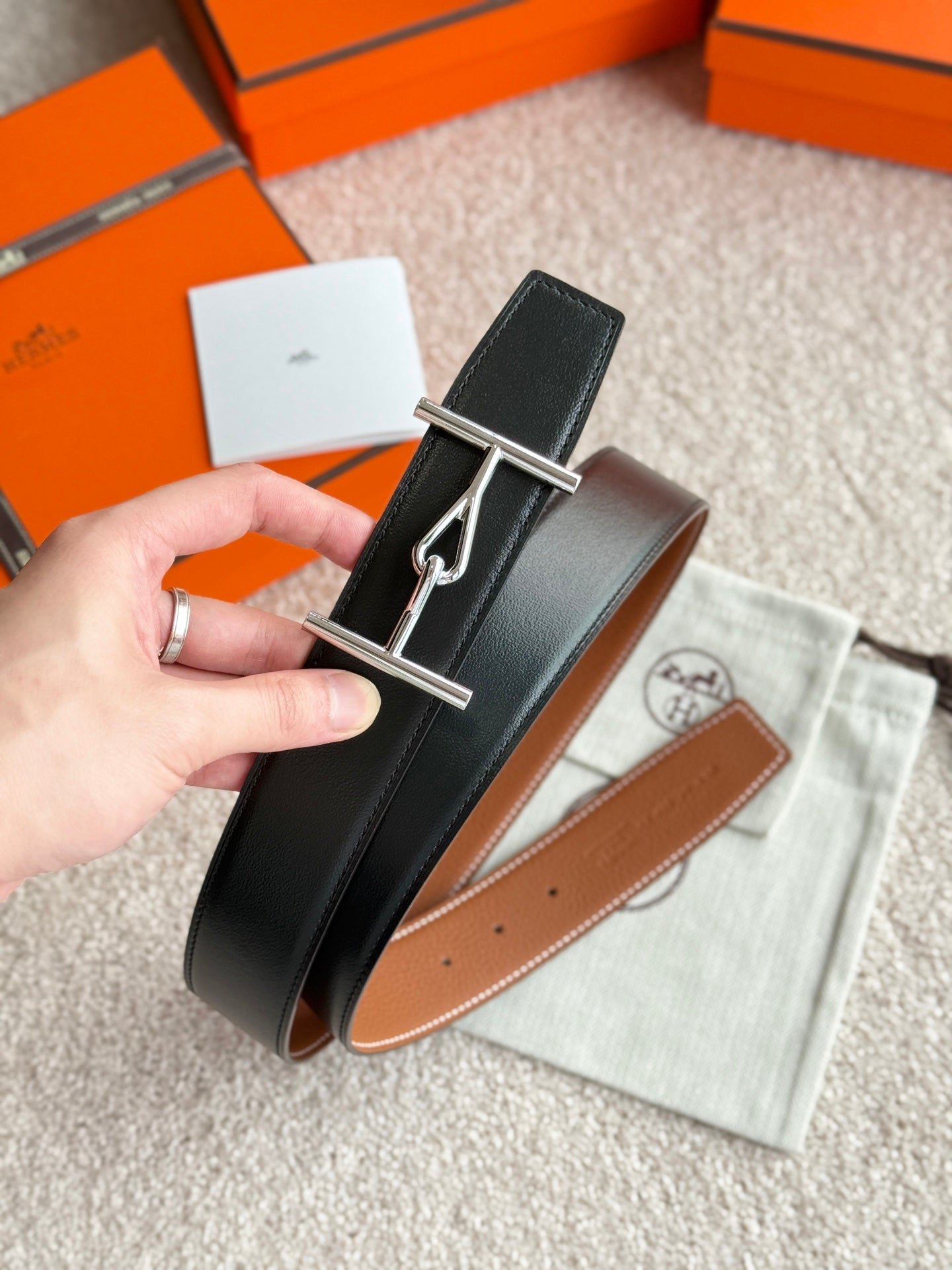 HERMES Twist Hook Belt - Image 3