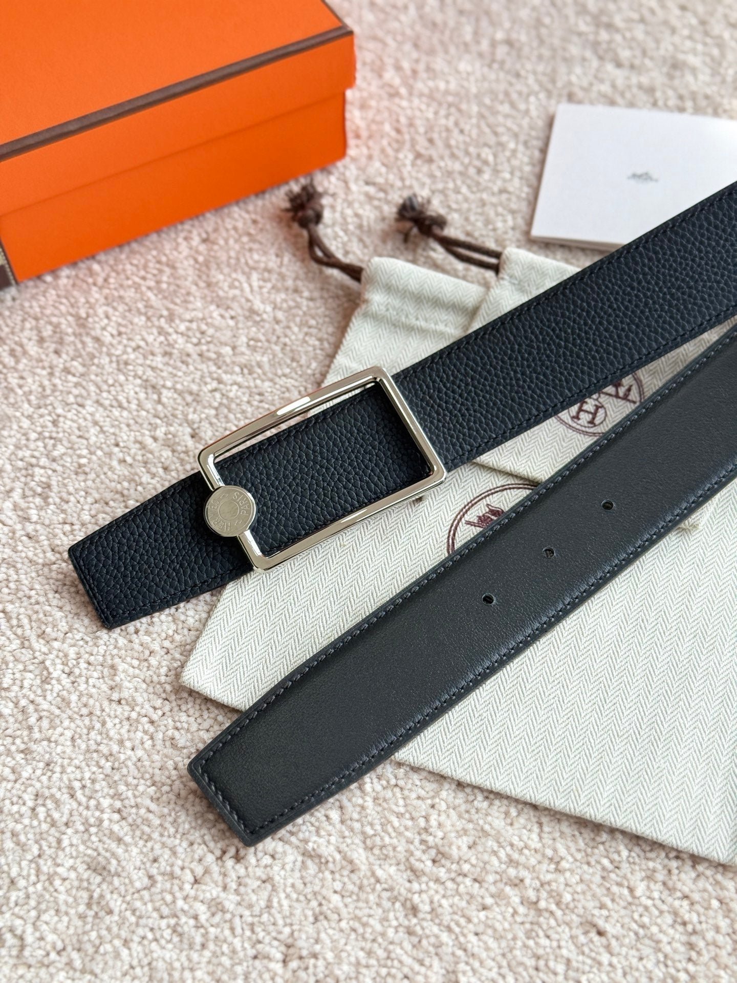 Hermes Black Silver Square - Image 5