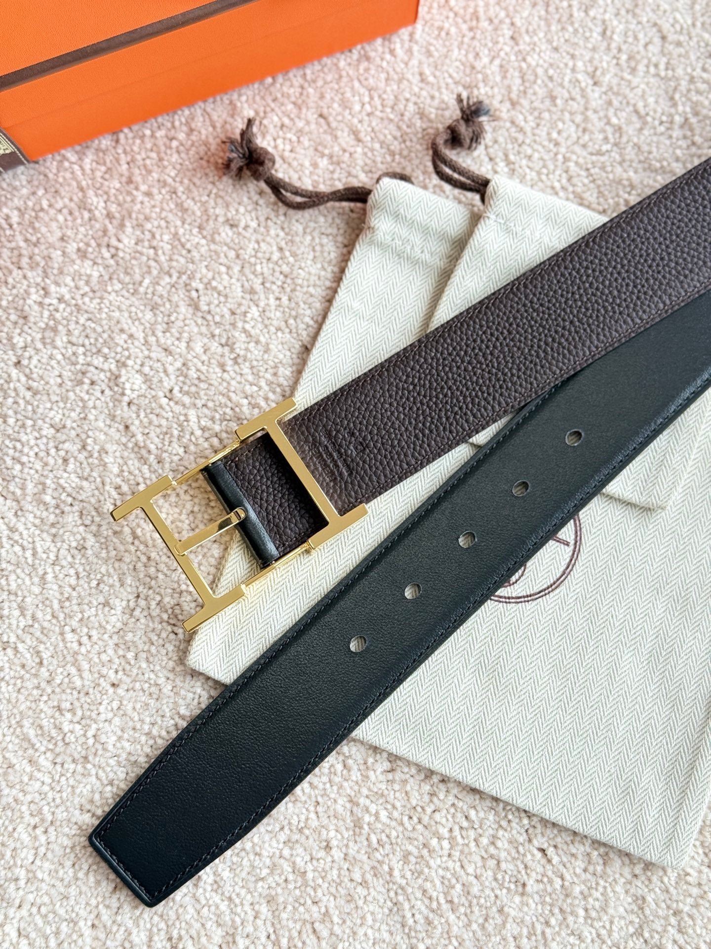 Hermes Dark Gold Grain - Image 4