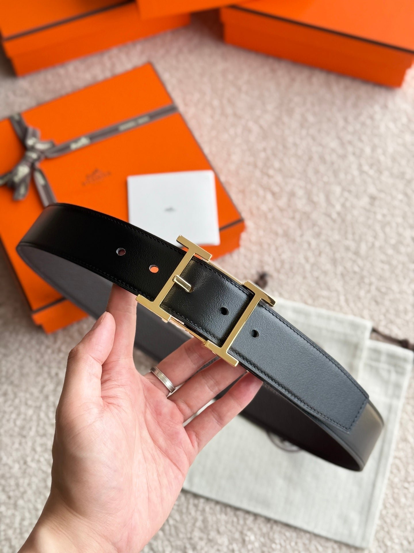Hermes Dark Gold Grain - Image 3