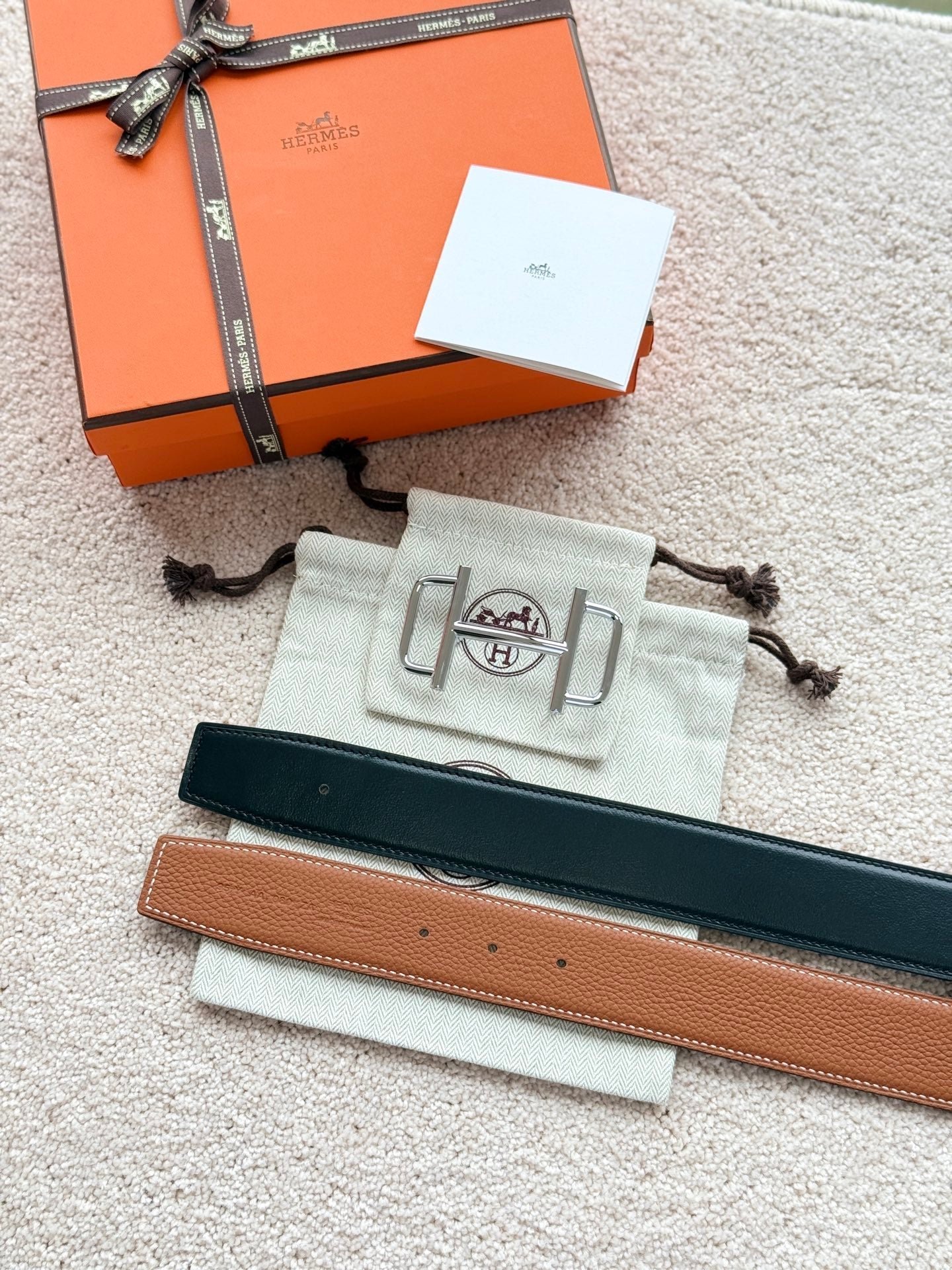 Alternative view of HM 38mm Royal Buckle Belt Black Brown Leather 188229
