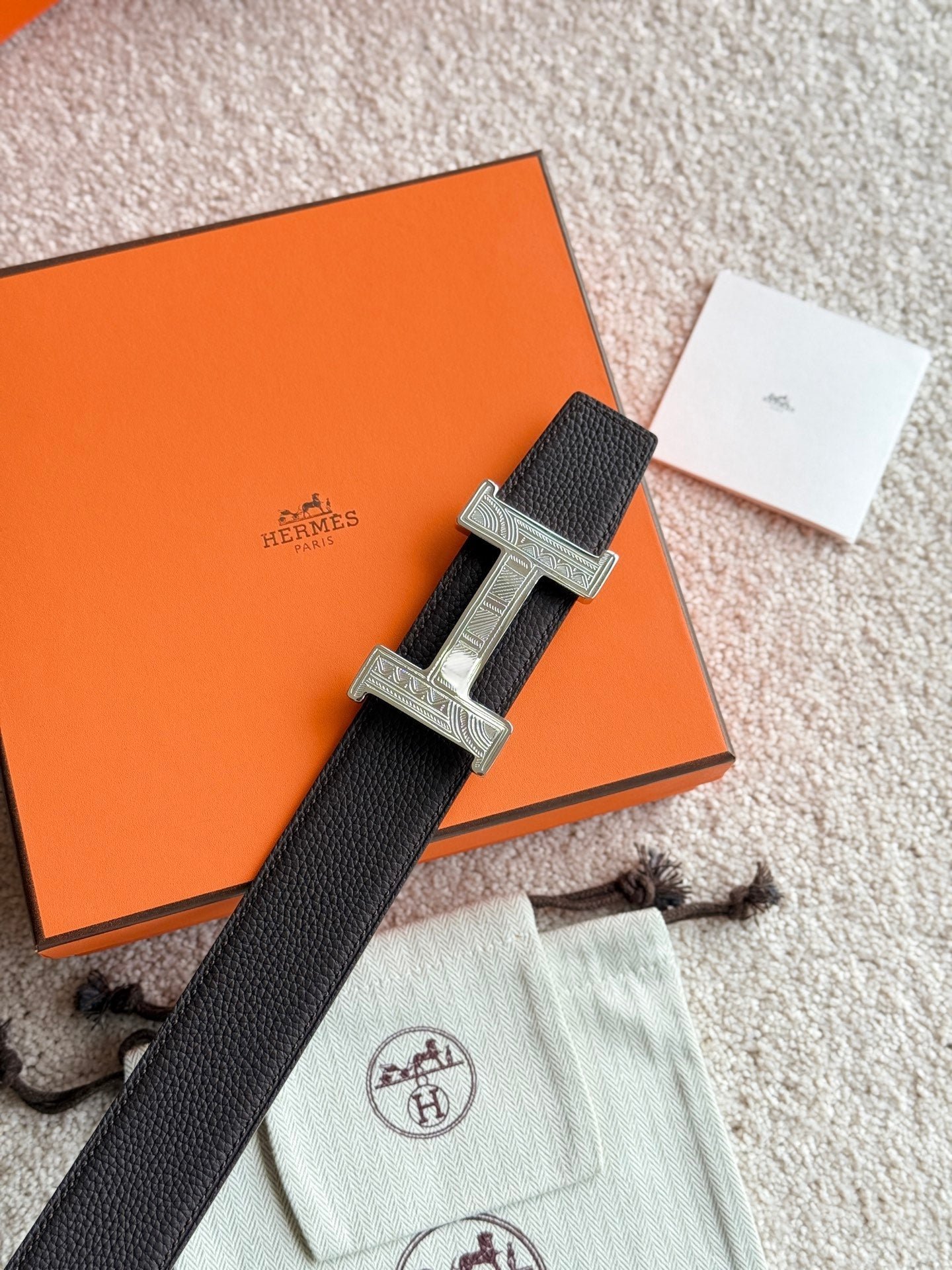 Alternative view of HM Constance Touareg 38mm Belt Black Ebony Leather 188430