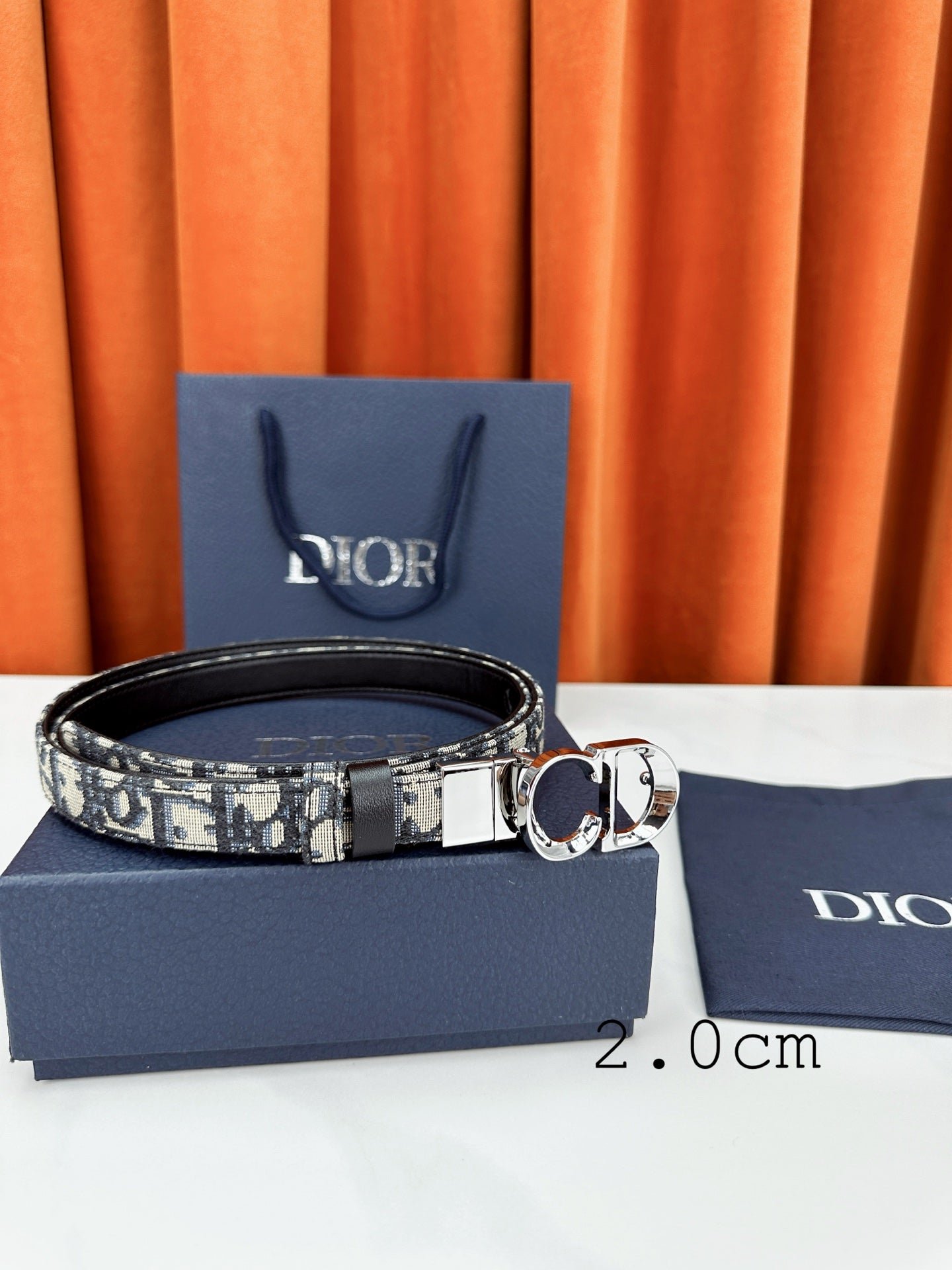 Alternative view of Dior Canvas Slim CD Belt