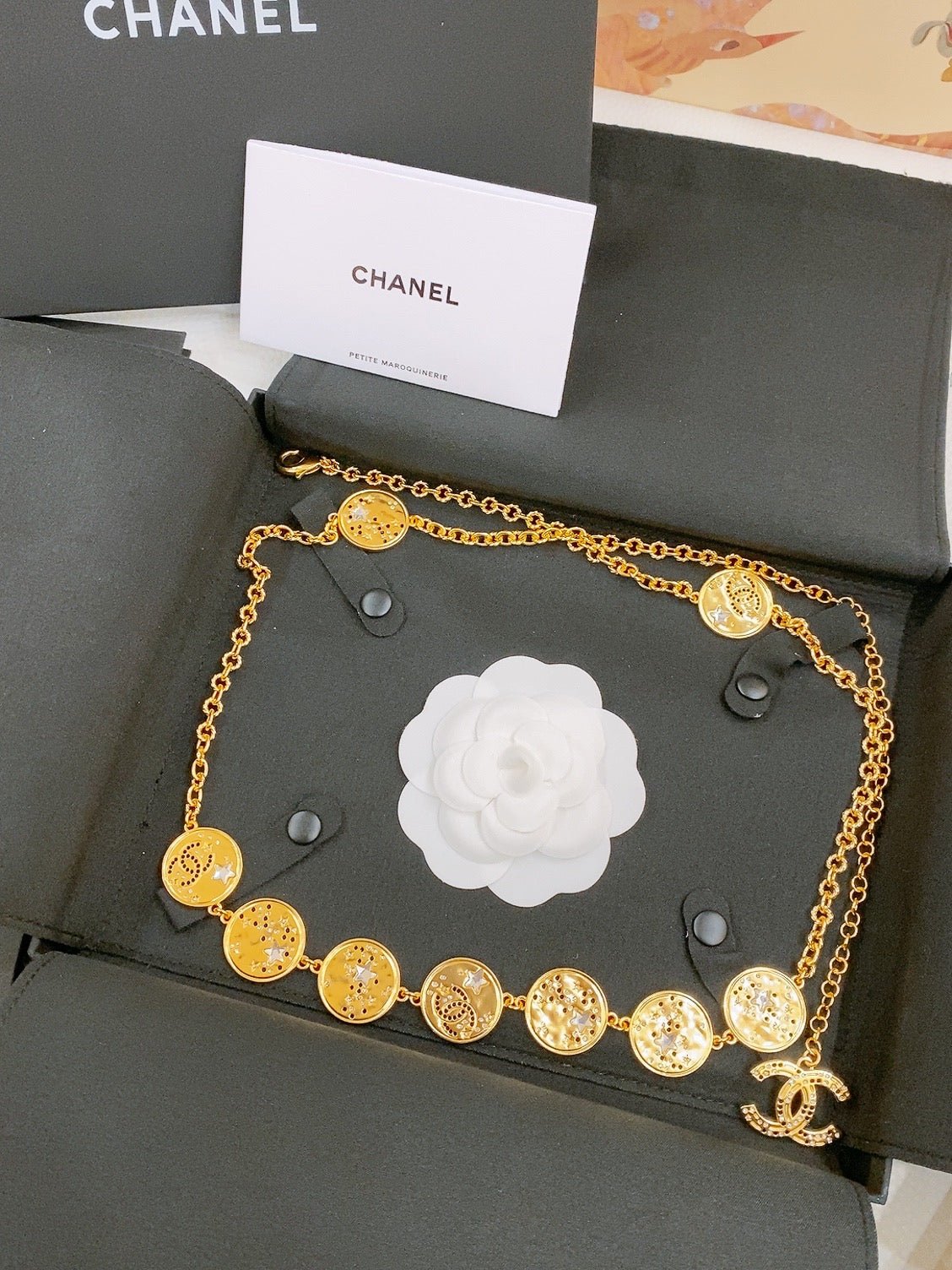 Chanel Gold Coin Metal Strap - Image 9