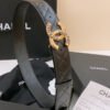 Chanel Quilt Logo Gold Belt