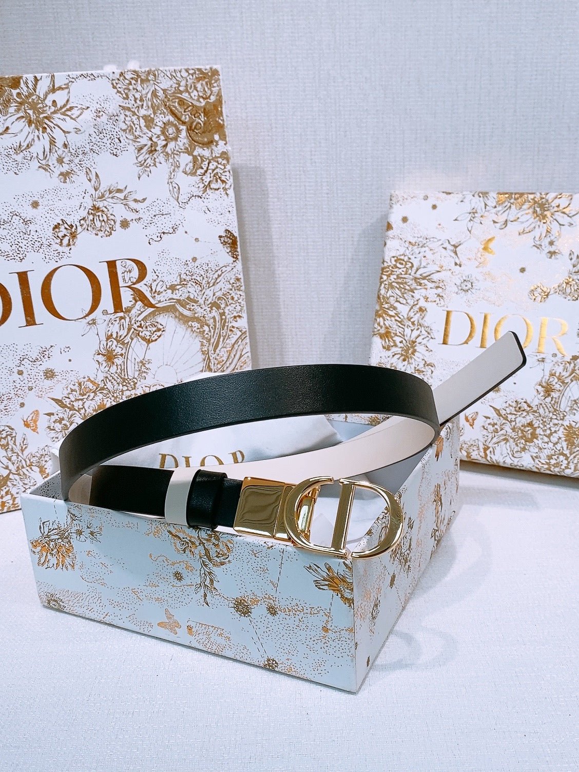 Alternative view of Dior Black Leather CD Belt