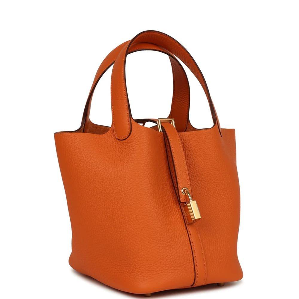 Alternative view of Hermès Picotin Lock 18 Clemence Orange