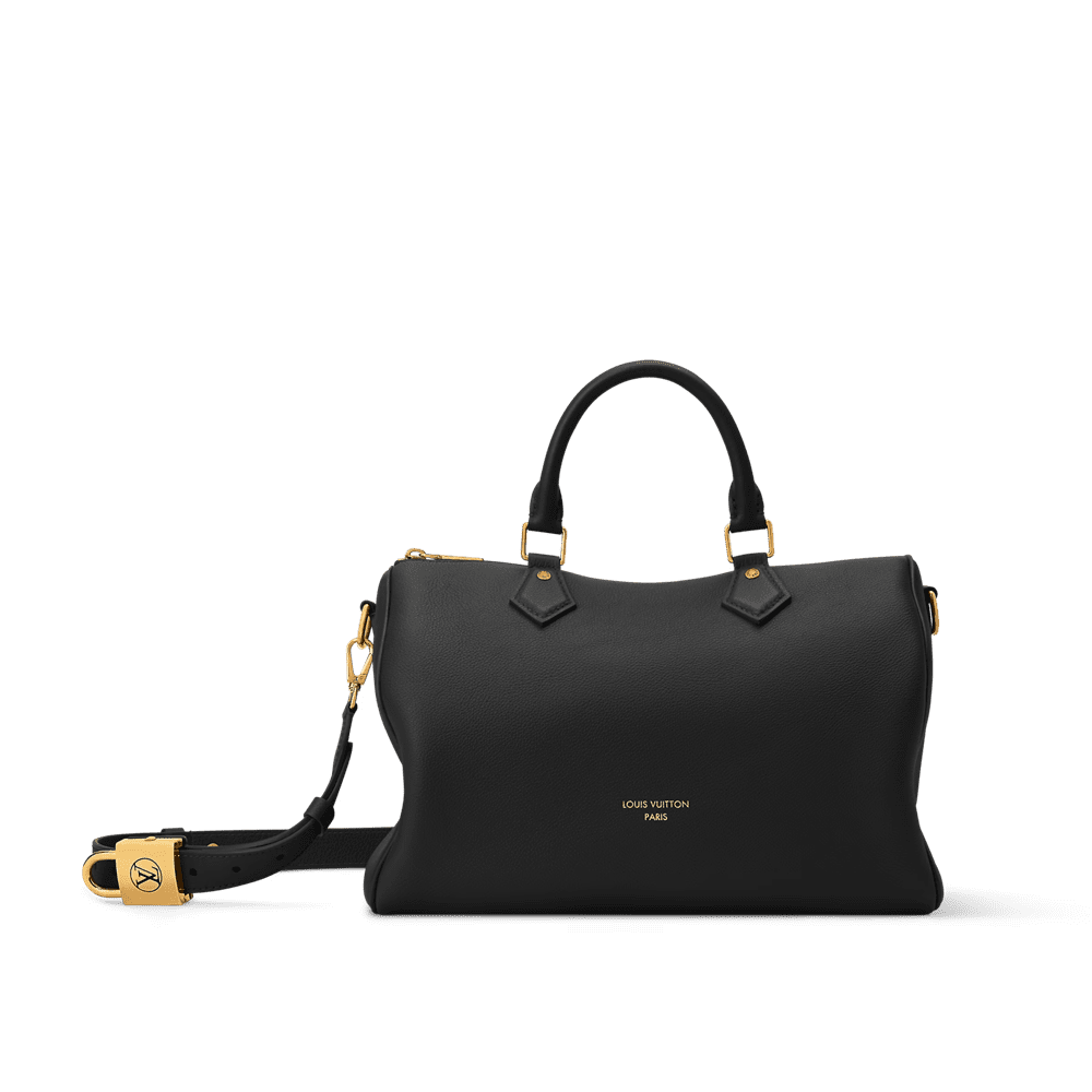 Louis Vuitton Speedy Soft 30 Black Grained
