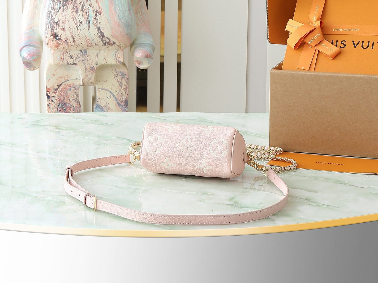 Louis Vuitton Nano Speedy Pink Empreinte - Image 6