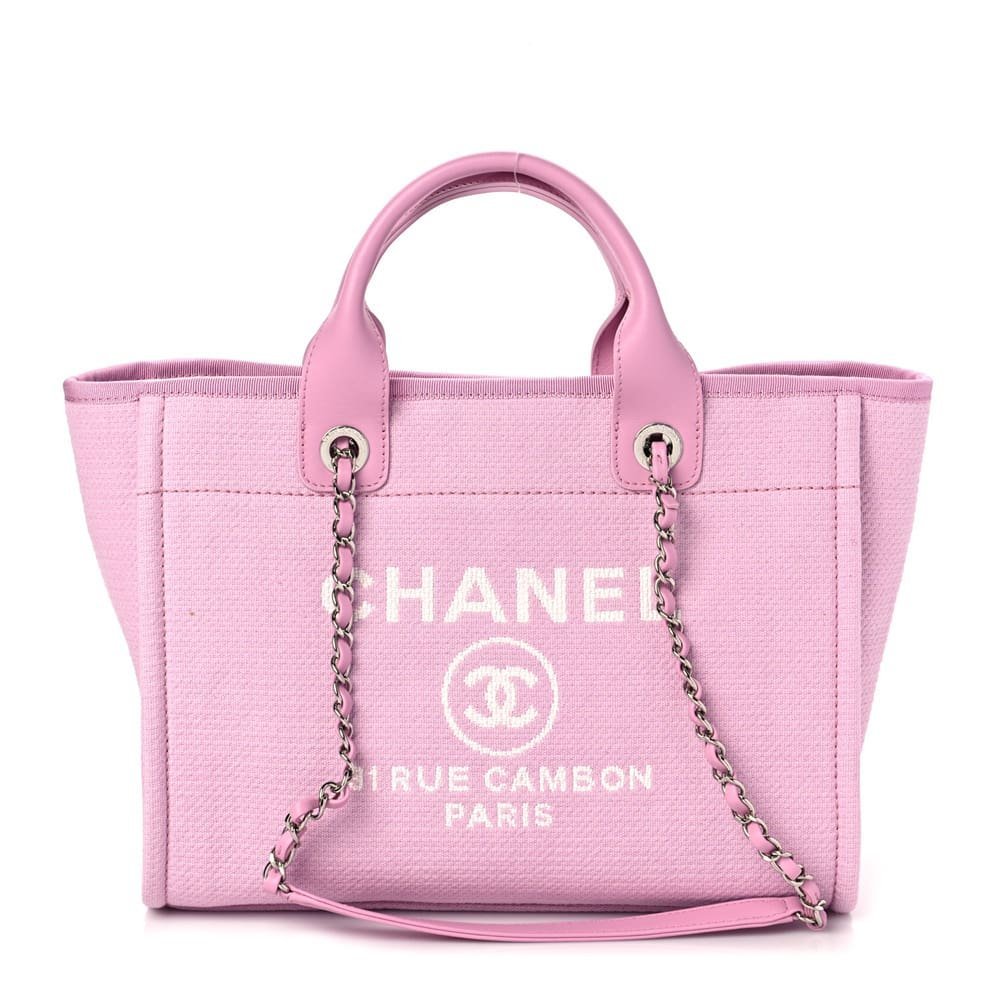 Chanel Deauville Mixed Fibers Tote Bag (Pink)