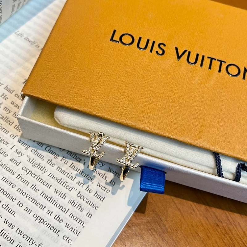 LV Logo Clip-On Earrings