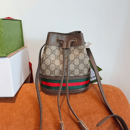 Alternative view of Gucci Ophidia Gg Mini Bucket Bag Beige 6.3 Inches