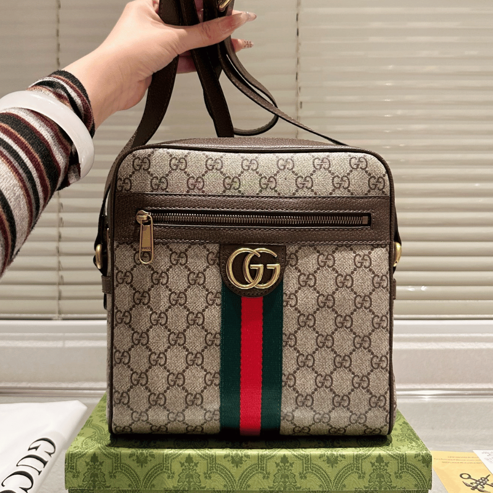 Alternative view of Gucci Ophidia Gg Small Messenger Bag Beige 9.4 Inches