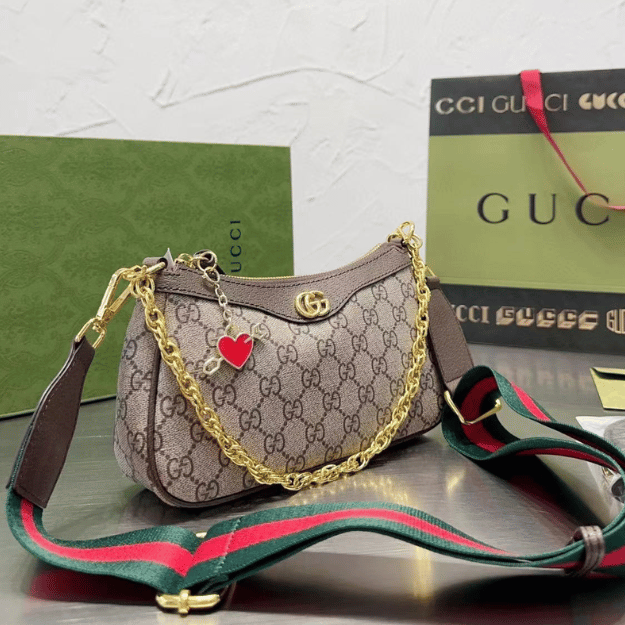 Alternative view of Gucci Ophidia Small Shoulder Bag Beige 9.4 Inches