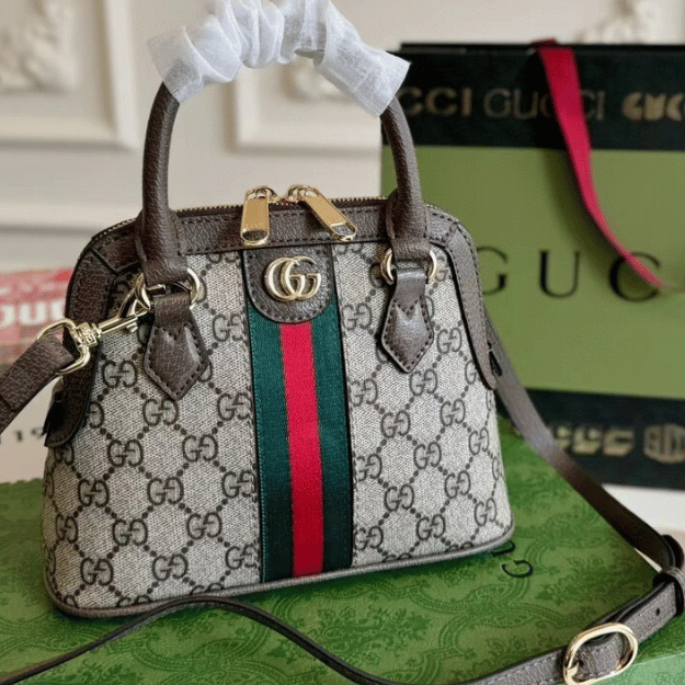 Alternative view of Gucci Ophidia Mini Dome Bag Beige 8.6 Inches ?499621 K05NG 8745