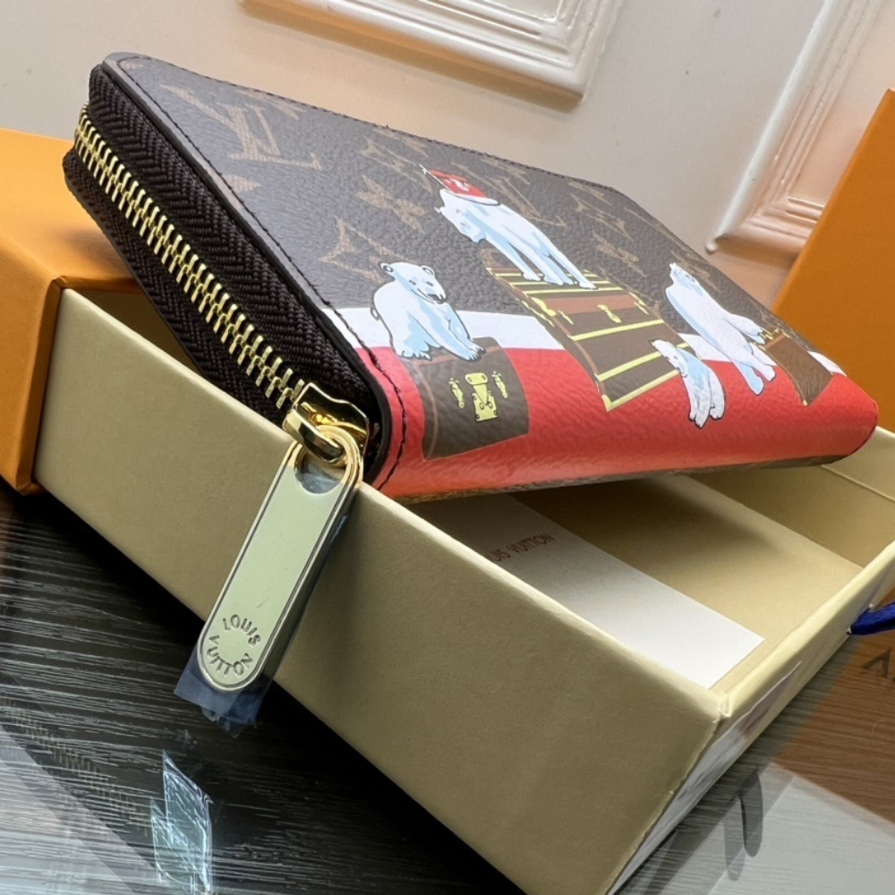 LV Canvas Limited-Edition Print Wallet - Image 7
