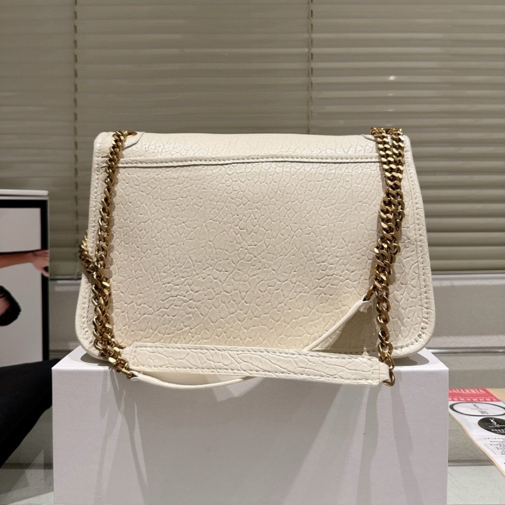 YSL Niki Medium Grained White Leather - Image 4