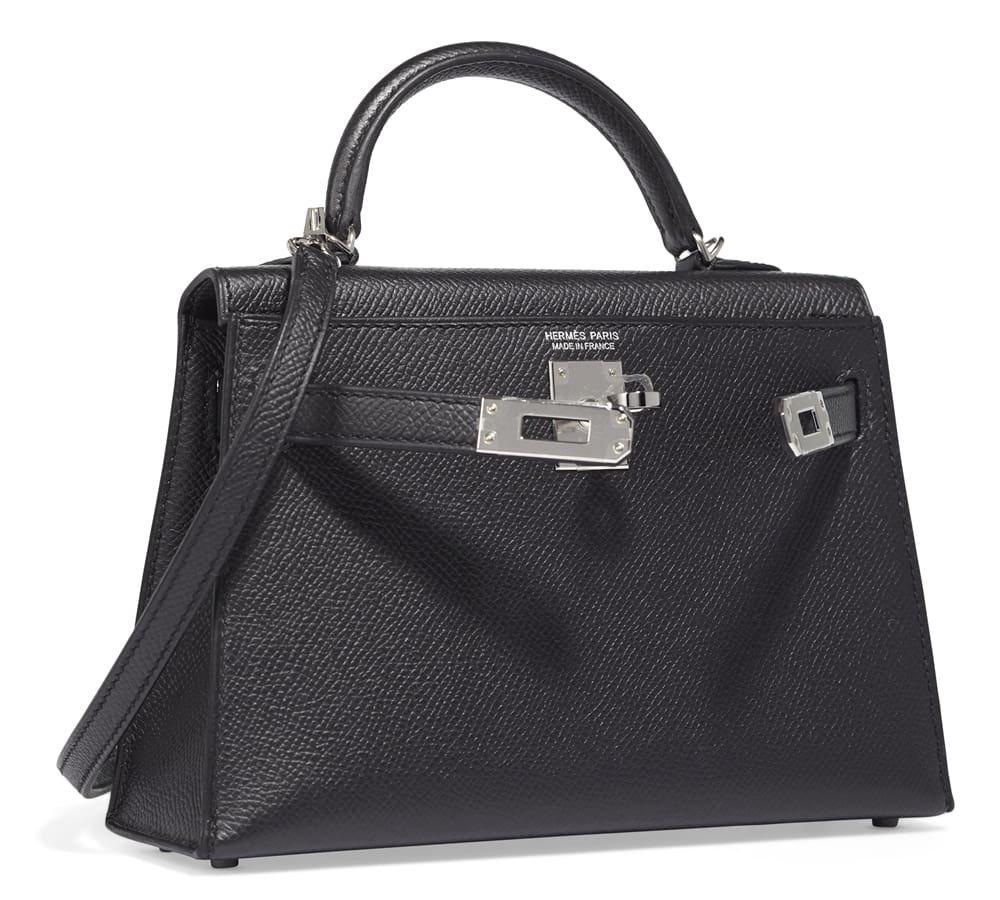 Alternative view of Hermès Kelly Touch Lizard Veau Madame Black