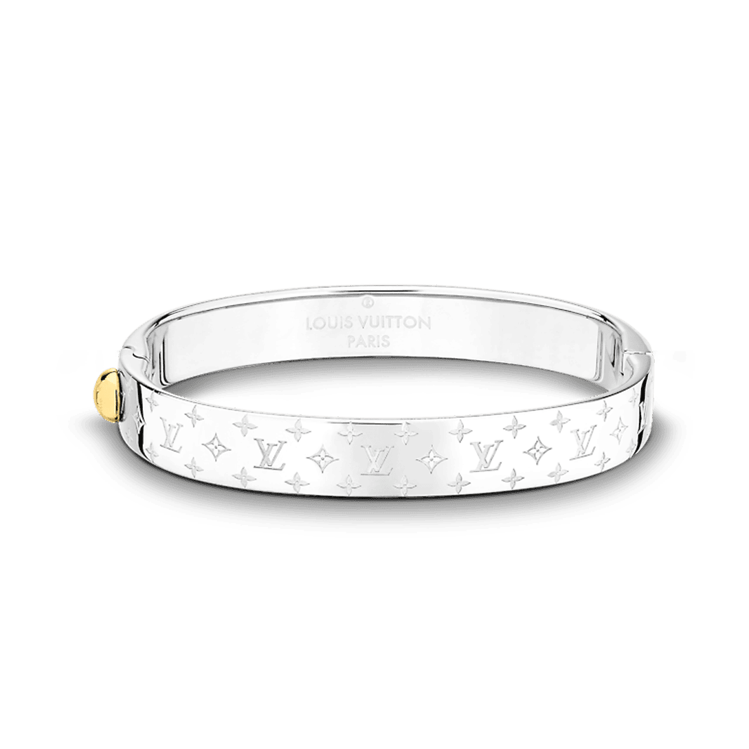 LV Engraved Monogram Bangle Bracelet