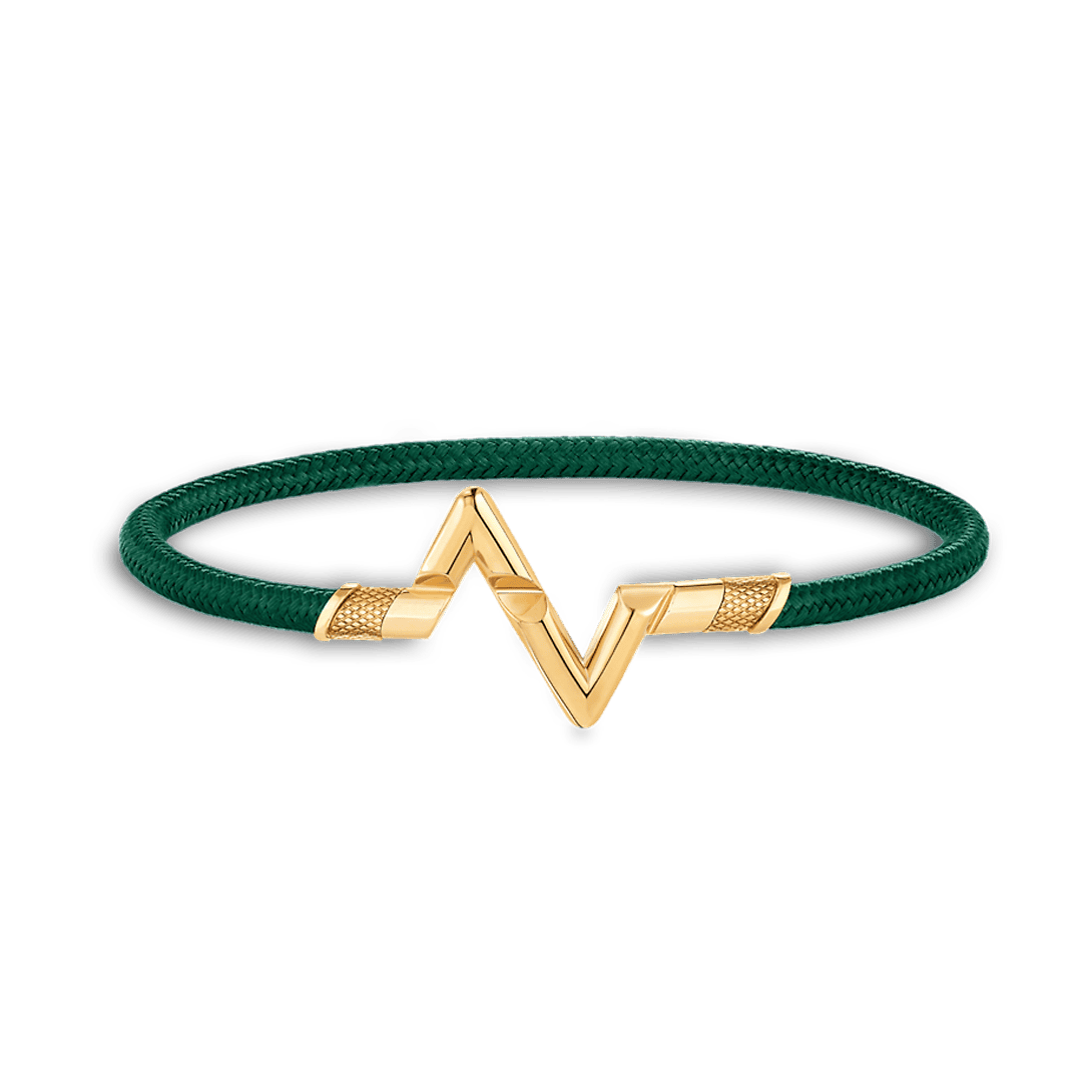 LV Woven Cord Metal Bracelet