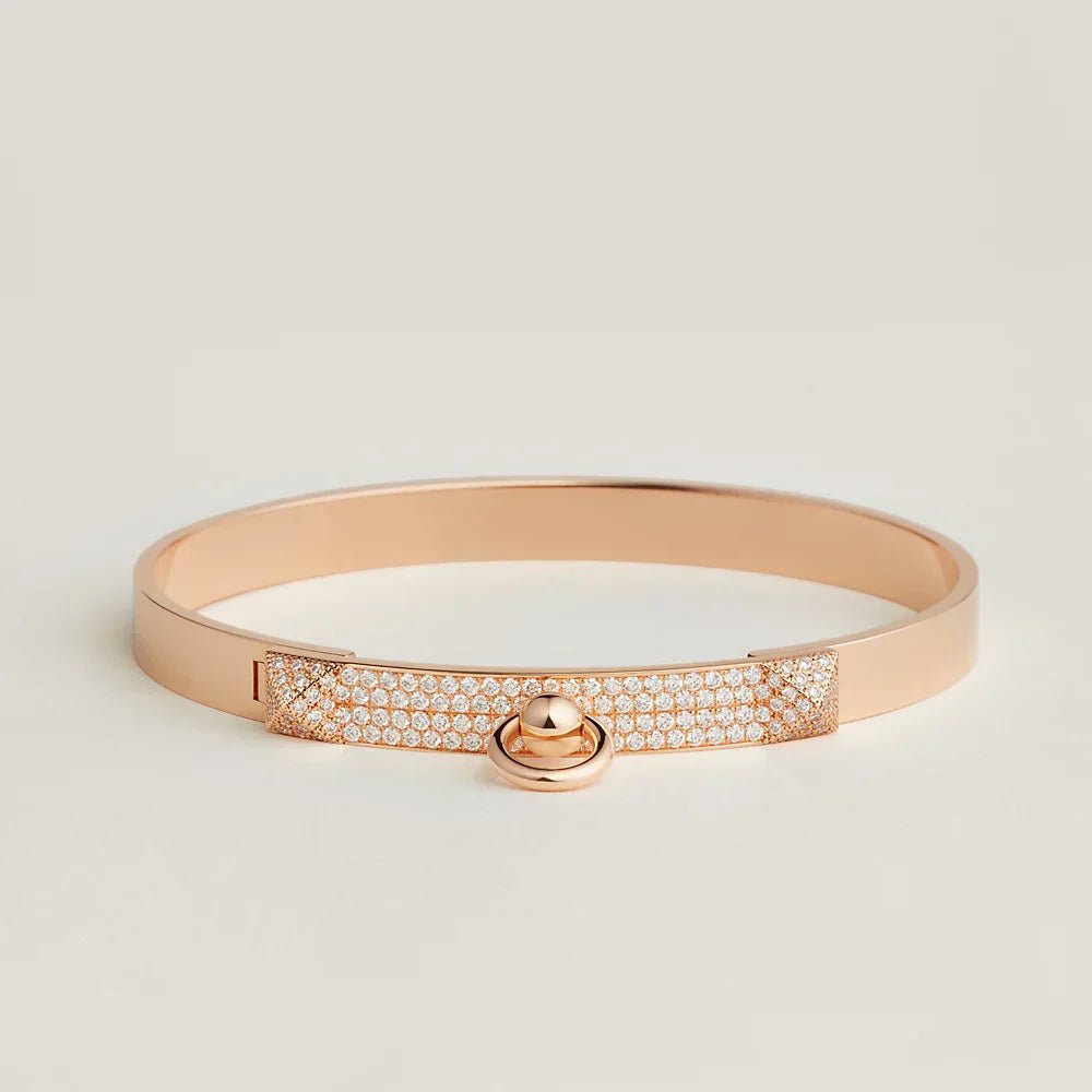 Hermès Rose Gold Plated Half de Chien Bracelet