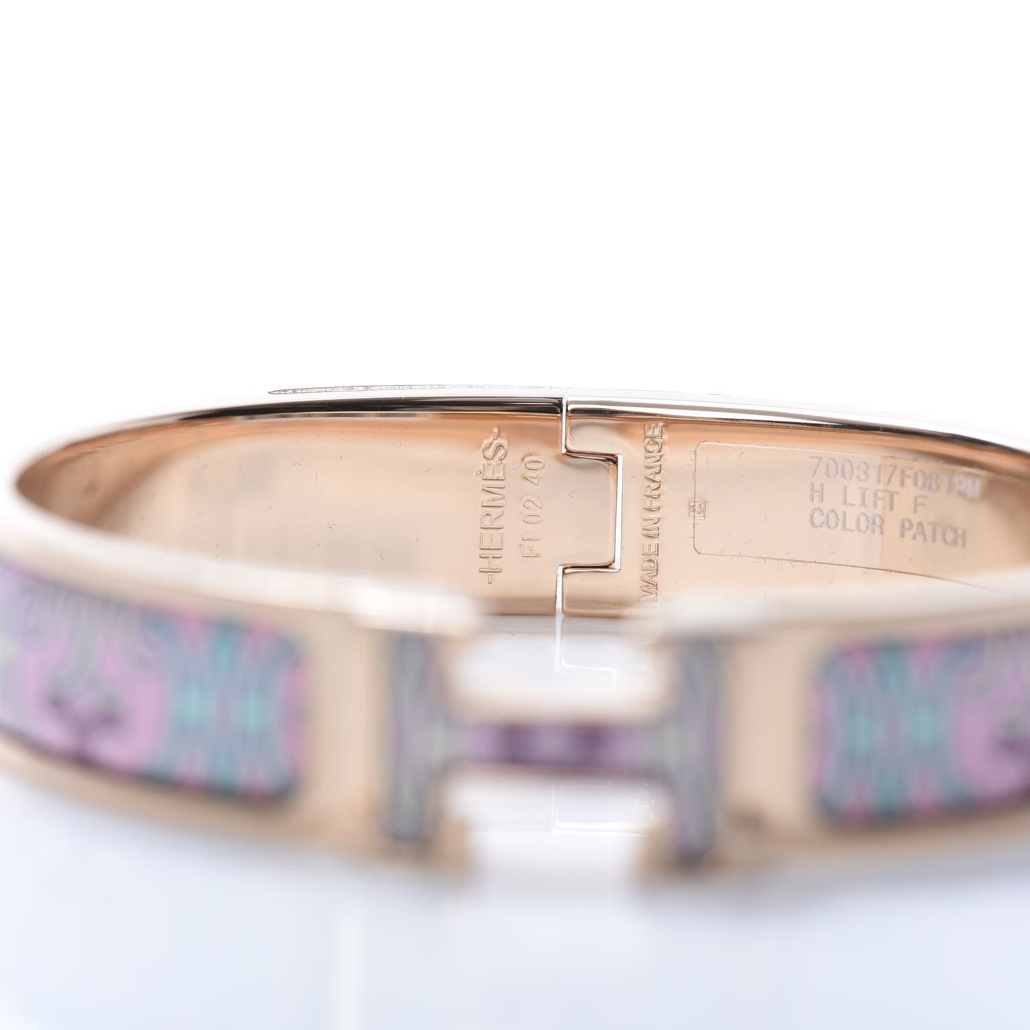 Hermès Rose Gold Plated Monogram Bracelet - Image 3