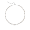 LV Silver Pearl Tiny Zircon Interval Choker