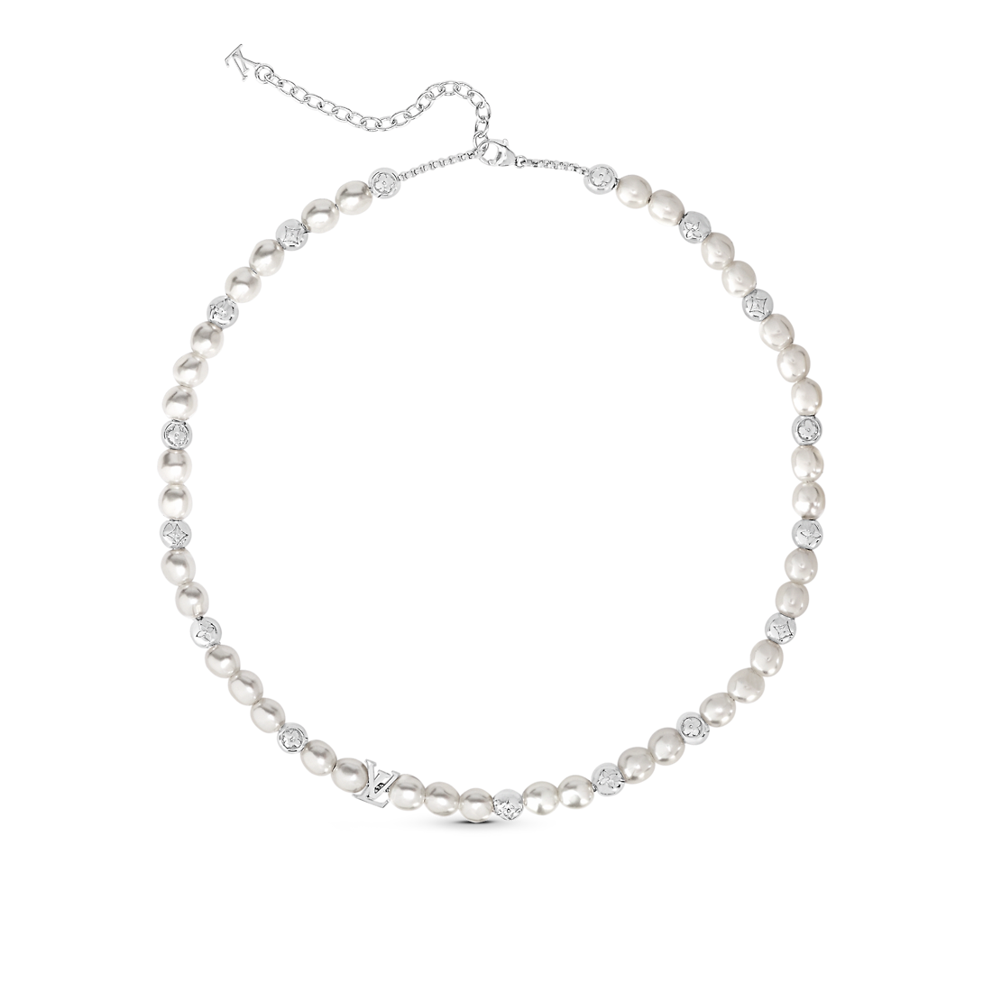 LV Pearl Crystal Necklace