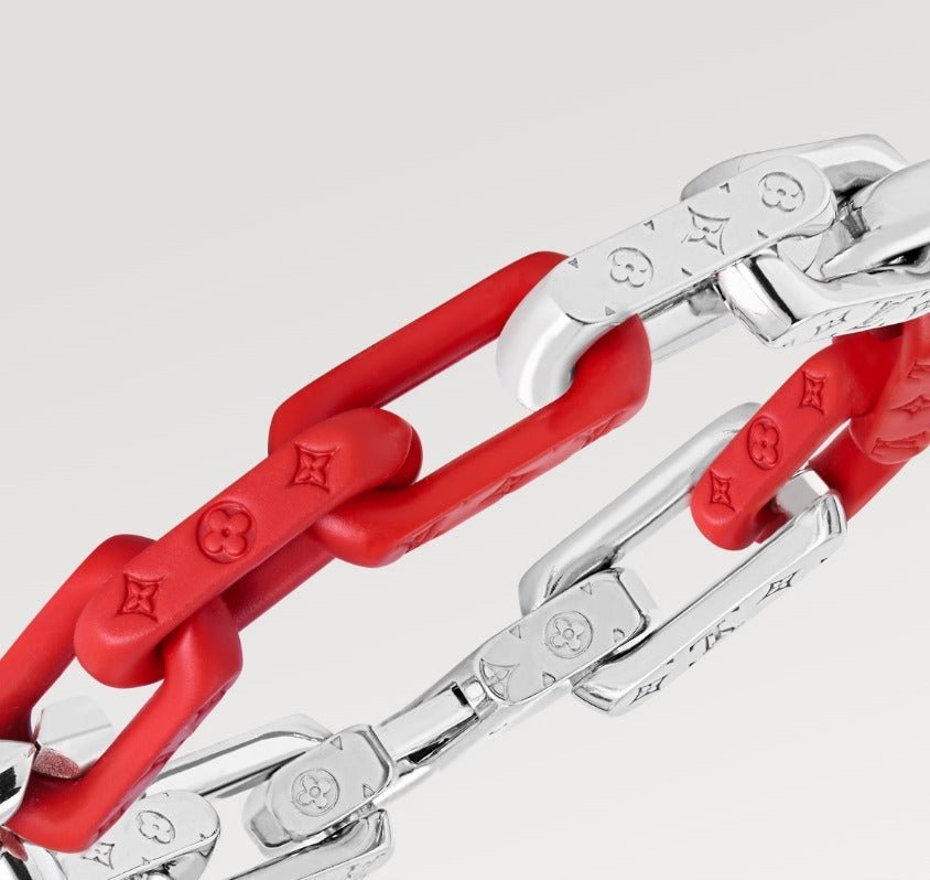 LV Two-Tone Link Bracelet - Image 4