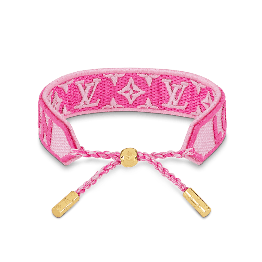 Alternative view of  LV Embroidered Logo Fabric Bracelet
