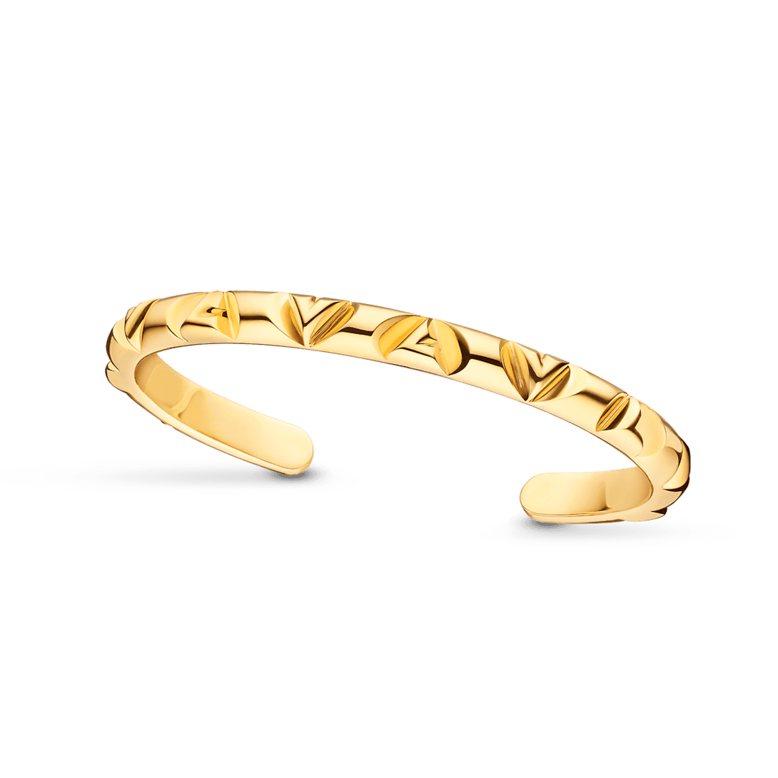 LV Embossed Gold Cuff