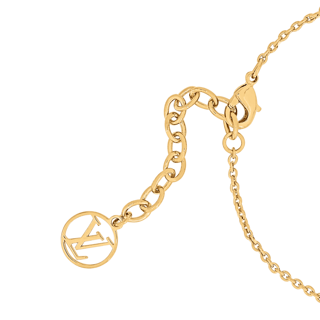 Alternative view of  LV Pink Enamel LV Logo Bracelet