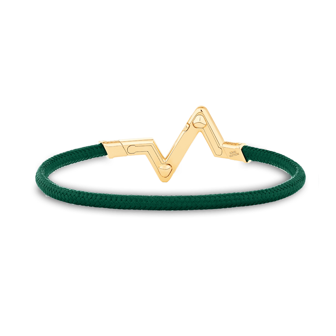LV Woven Cord Metal Bracelet - Image 2