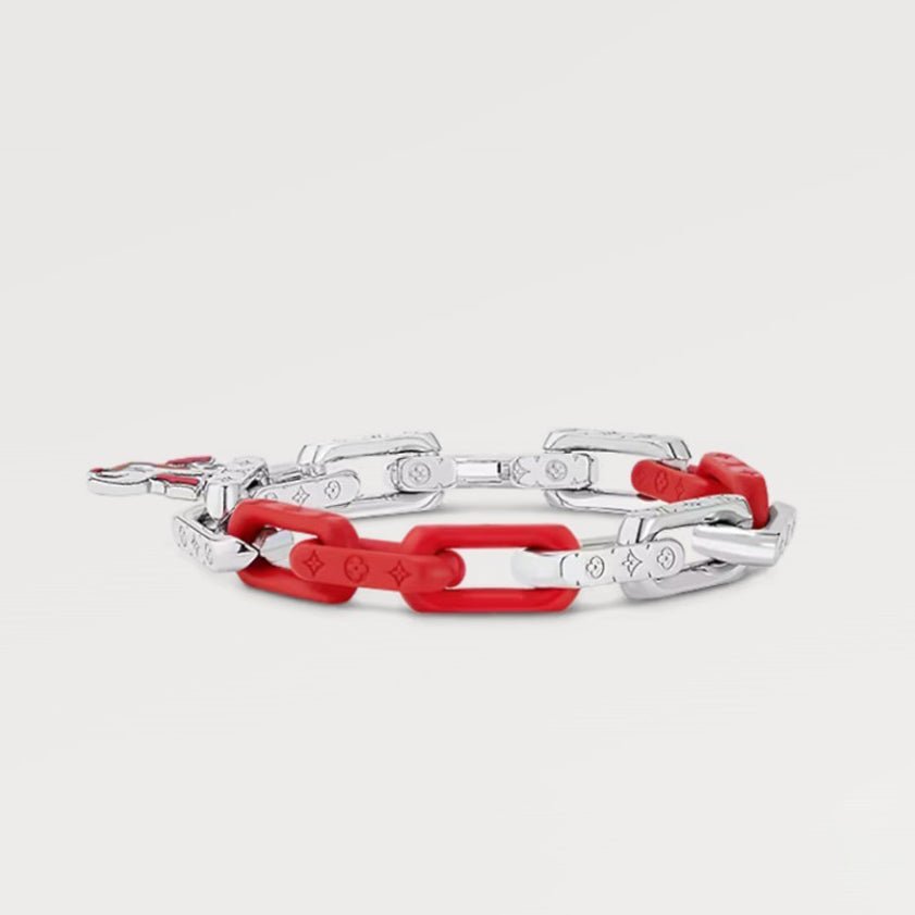 LV Two-Tone Link Bracelet