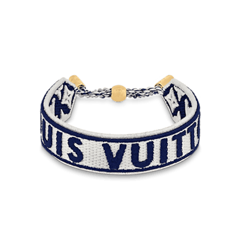 LV Embroidered Fabric Bracelet
