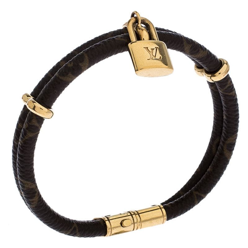Alternative view of  LV Double Wrap Monogram Lock Bracelet