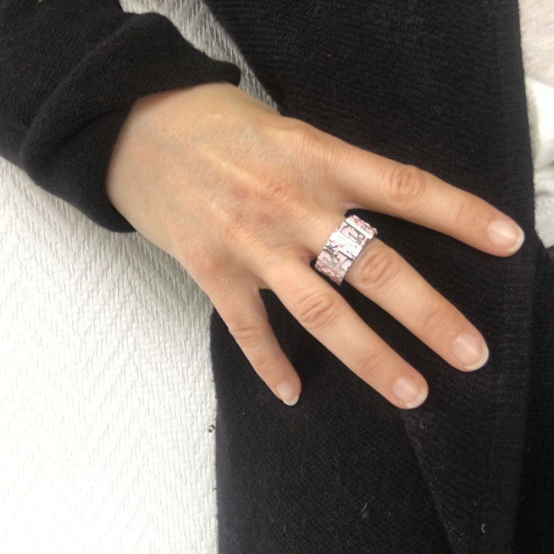 Dior Silver Cuban Chain Christian Dior Ring - Image 3